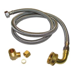 Plumb Pak 3/8 in. Compression in. X 3/8 in. D MIP 72 ft. Stainless Steel Dishwasher Supply Line