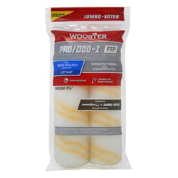 Wooster Pro/Doo-Z Woven 6.5 in. W X 1/2 in. Jumbo-Koter Paint Roller Cover 2 pk