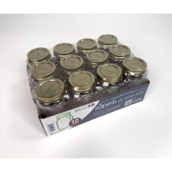 Superb Regular Mouth Canning Jar 16 oz 12 pk