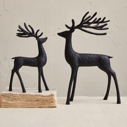 Creative Co-Op Black Reindeer Table Decor 18 in.