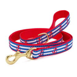 Up Country Multicolored Anchors Aweigh Nylon Dog Leash