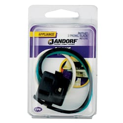 Jandorf 15 amps 125 V Black Outlet 1 pk