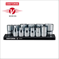 Craftsman V-Series 3/8 in. drive S SAE 6 Point Socket Set 12 pc