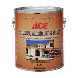 Ace  Flat  Tintable Base  Acrylic Latex  Stucco, Masonry and Brick Paint  1 gal. 