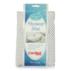 Con-Tact 21 in. L X 21 in. W White Plastic Shower Stall Mat