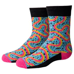 Two Left Feet Kid's Totally Rad S Novelty Socks Multicolored