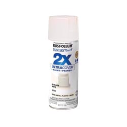 Rust-Oleum Painter's Touch 2X Ultra Cover Satin Heirloom White Paint+Primer Spray Paint 12 oz