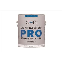 C+K Contractor Pro Eggshell White Water-Based Paint Interior 1 gal