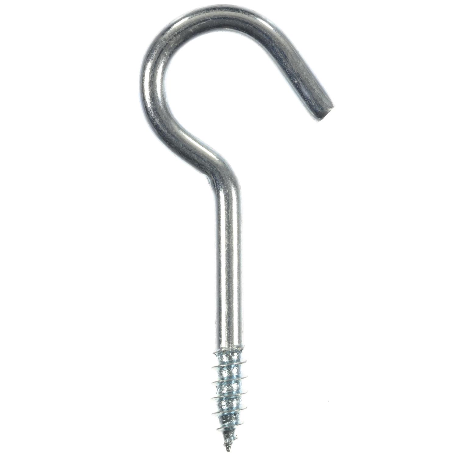 Ace Small Zinc-Plated Silver Steel 1.6875 in. L Ceiling Hook 25 lb 50 pk - 01-3480-126 - Hardware Fasteners  sku 01-3480-126