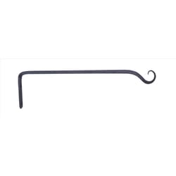 Living Accents Black Wrought Iron 15 in. H Forged Straight Plant Hook 1 pk