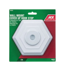 Ace 5 in. L Rubber White Wall Door Stop Mounts to wall 5 in.