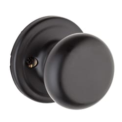 Kwikset Signature Series Hancock Knob Iron Black Passage Lockset Right or Left Handed