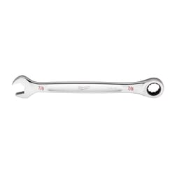 Milwaukee 7/8 in. X 7/8 in. 12 Point SAE I-Beam Ratcheting Combination Wrench 1.88 in. L 1 pc
