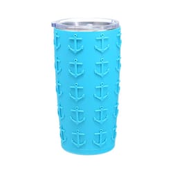 Pavilion We People 20 oz Light Blue BPA Free Life is Better at the Beach Travel Tumbler