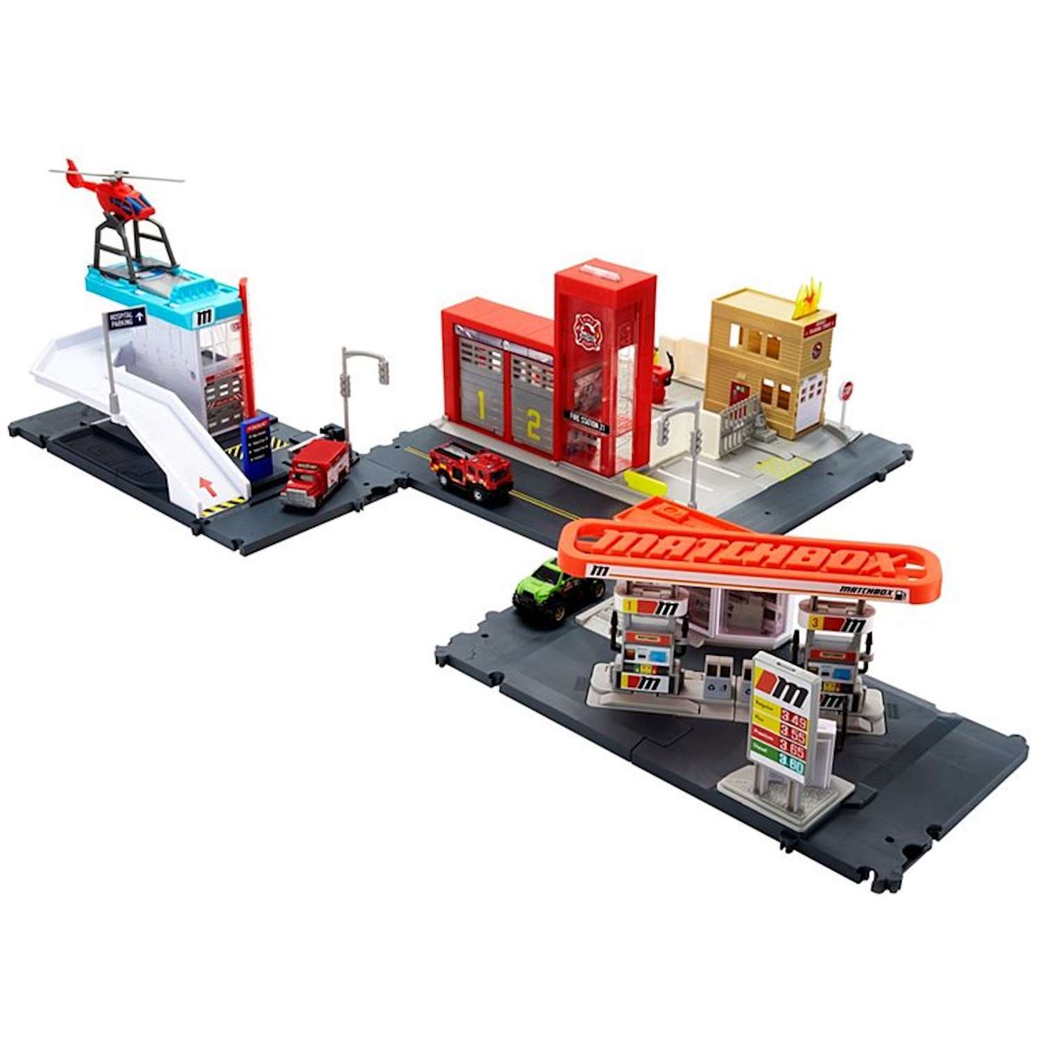 Matchbox Action Drivers Fuel Station Playset Multicolor