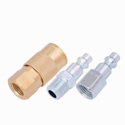 Quick Coupler Air Fittings for 1/4 and 3/8 inch heady duty air hoses