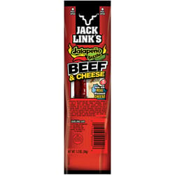 Jack Link's Jalapeno Sizzle Beef Stick and Cheese 1.2 oz Bagged