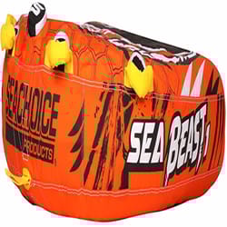 Seachoice Sea Beast Nylon Inflatable Multicolored Towable Tube 48 in. H X 50 in. W X 50 in. L