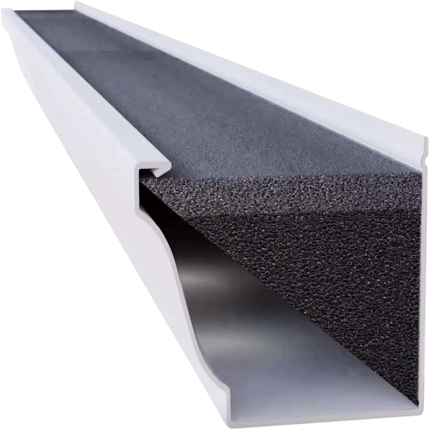 GutterFoam 5 in. W X 48 in. L Black Polyester Foam Gutter Guard Ace