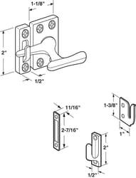 Prime-Line White Die-Cast Zinc Sash Lock 1 pk