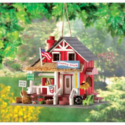 Songbird Valley Country Store 9 in. H X 10.25 in. W X 7 in. L Wood Bird House