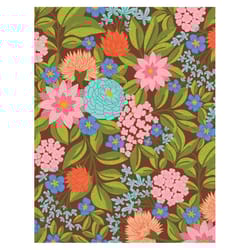 Denik, LLC 5 in. W X 8 in. L Multicolored Lush Blooms Notebook