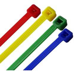 Home Plus 8 in. L Multicolored Cable Tie 100 pk