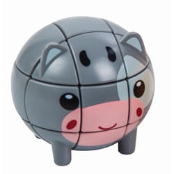 Playmaker Toys Cow Critter Cubez Gray
