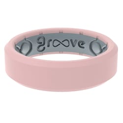 Groove Life Unisex Edge Thin Round Rose Wedding Band Silicone Water Resistant Size 5
