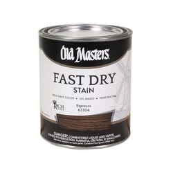 Old Masters Semi-Transparent Espresso Oil-Based Alkyd Fast Dry Wood Stain 1 qt