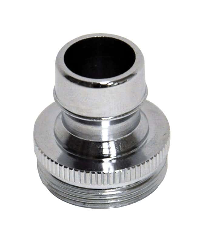 Danco Dual Thread 15/16 in.27 or 55/64 in. Chrome Dishwasher Adapter