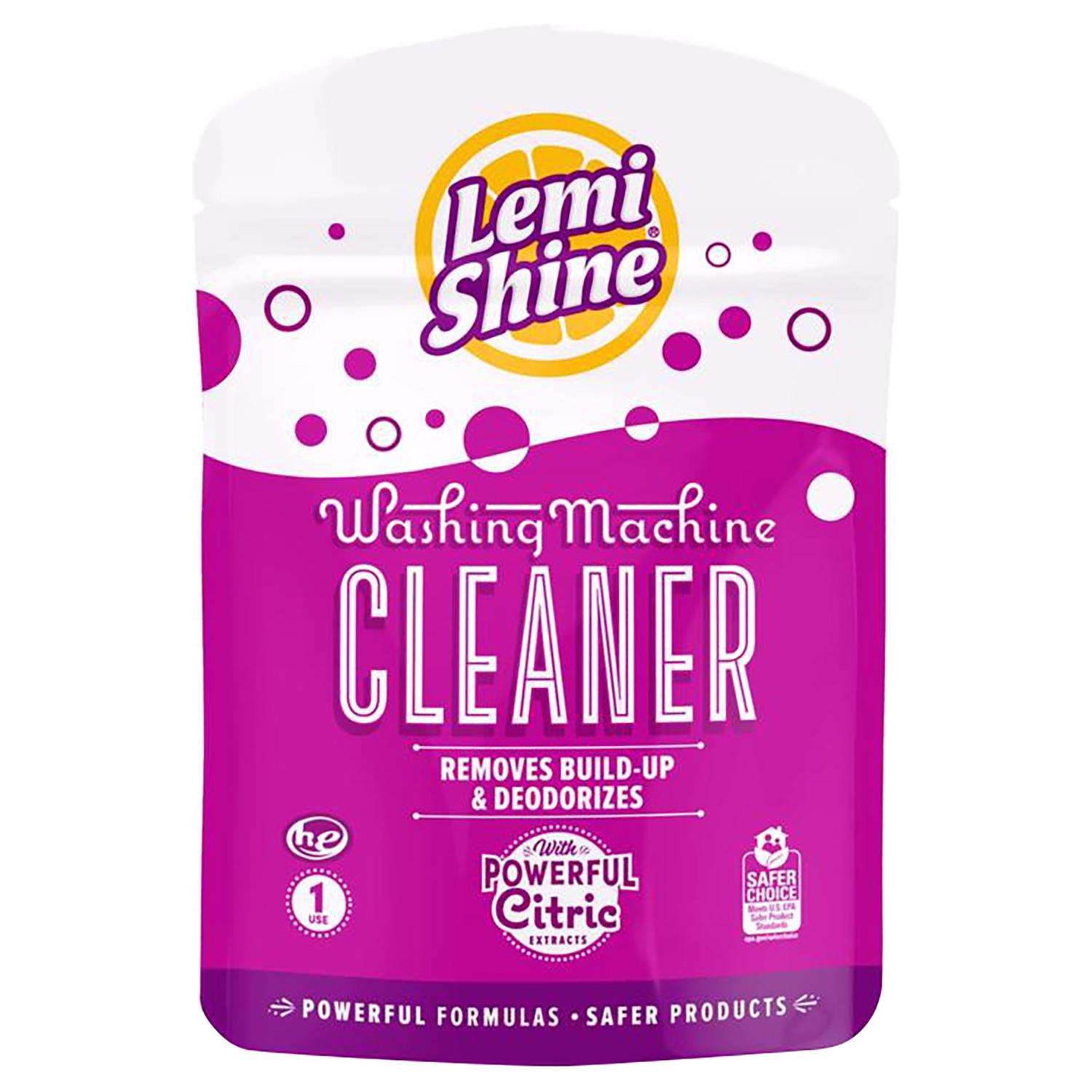 Lemi Shine Lemon Scent Washing Machine Cleaner 1.76 oz Powder Ace