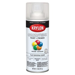 Krylon ColorMaxx Flat Crystal Clear Paint + Primer Spray Paint 12 oz.