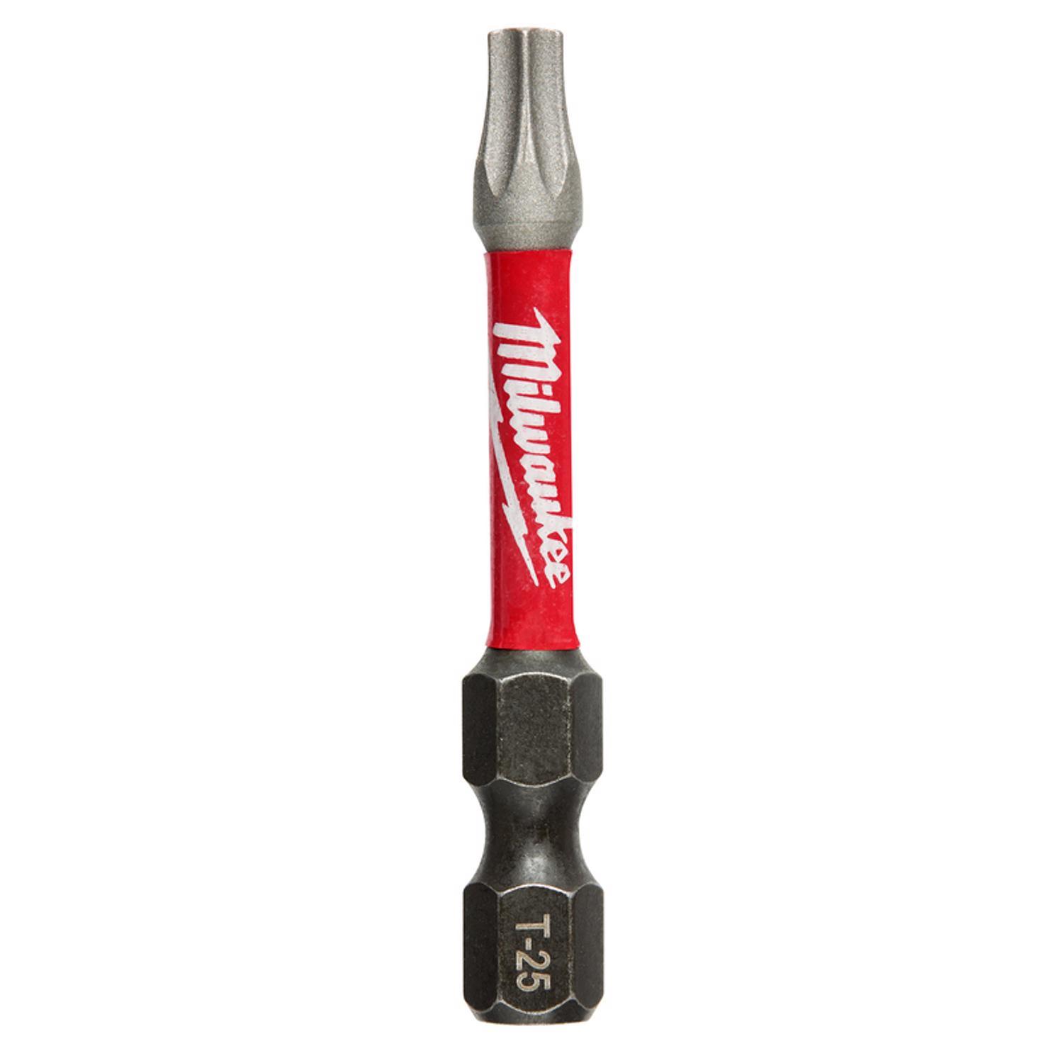 Photos - Drill Bit Milwaukee Shockwave Torx T25 X 2 in. L Screwdriver Bit Steel 1 pc 48-32-44 