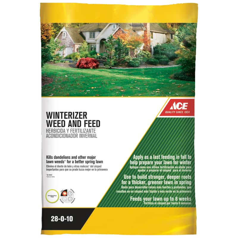 Ace Weed & Feed 28010 Winterizer 5000 sq. ft. For Multiple Grasses