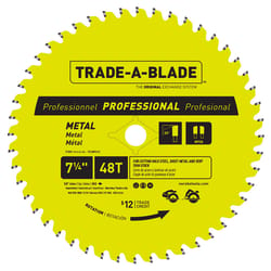 Trade A Blade 7-1/4 in. D X 5/8 in. Carbide Tipped Metal Saw Blade 48 teeth 1 pk