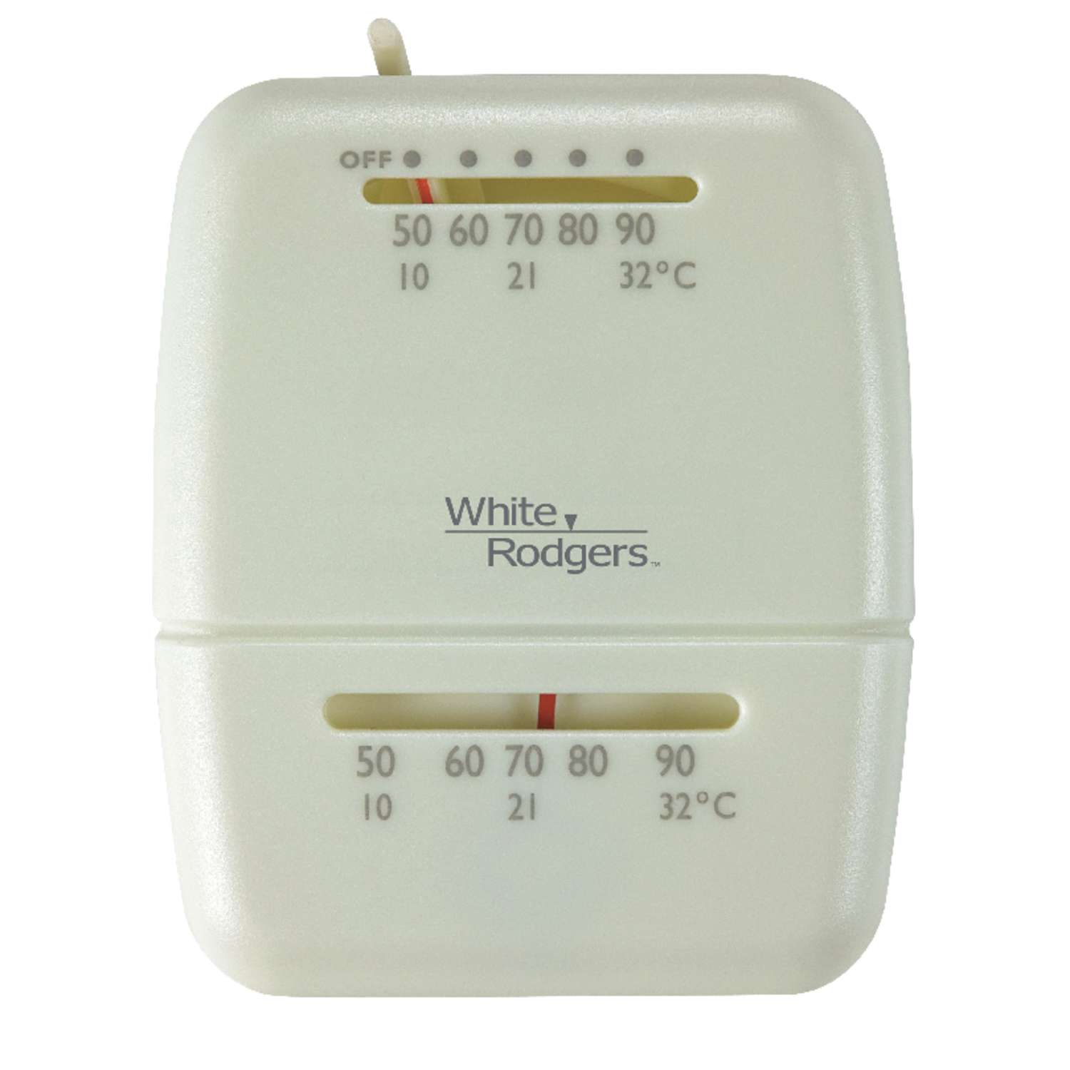 White Rodgers Heating and Cooling Lever NonProgrammable Thermostat