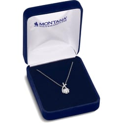Montana Silversmiths Women's Hugs and Kisses Crystal Silver Necklace