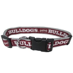 Pets First Team Colors Mississippi State Bulldogs Nylon Dog Collar Small