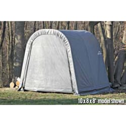 ShelterLogic Polyethylene Round Shelter Canopy 8 ft. H X 10 ft. W X 16 ft. L