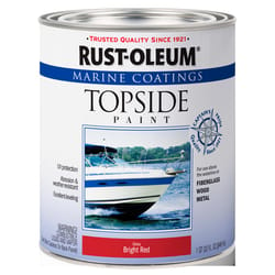 Rust-Oleum Marine Coatings Outdoor Gloss Bright Red Marine Topside Paint 1 qt