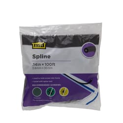 M-D BUILDING PRODUCTS 0.14 in. D X 100 ft. L Screen Spline
