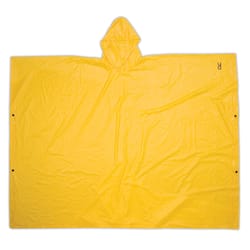 CLC Climate Gear Yellow PVC Rain Poncho One Size Fits All