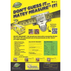 Invent & Create Ltd. Matey Measure 2.5 in. L X 2.625 in. W Tape Measure Aid 65 Silver 1 pc