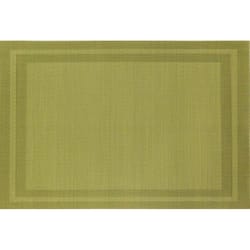 Pacific Merchants Green Vinyl Placemats 18 in. L X 12 in. W