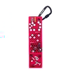 Boltster 2 in. W X 0.75 in. H Storage Organizer Silicone Red