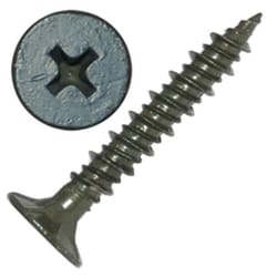 Grip-Rite No. 8 wire X 1-1/4 in. L Phillips Wafer Head Cement Board Screws 5 lb 810 pk