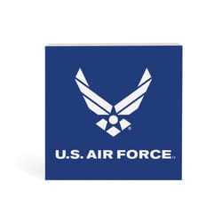 P Graham Dunn 6 in. H X 2 in. W X 6 in. L Blue/White Wood US Air Force Word Block