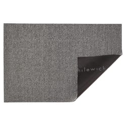 Chilewich 18 in. W X 28 in. L Gray Heathered Vinyl Door Mat