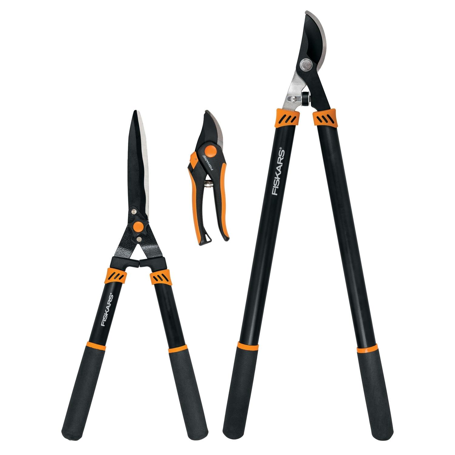 Photos - Saw Fiskars 395540-1003 Stainless Steel Lopper/Pruner Set 